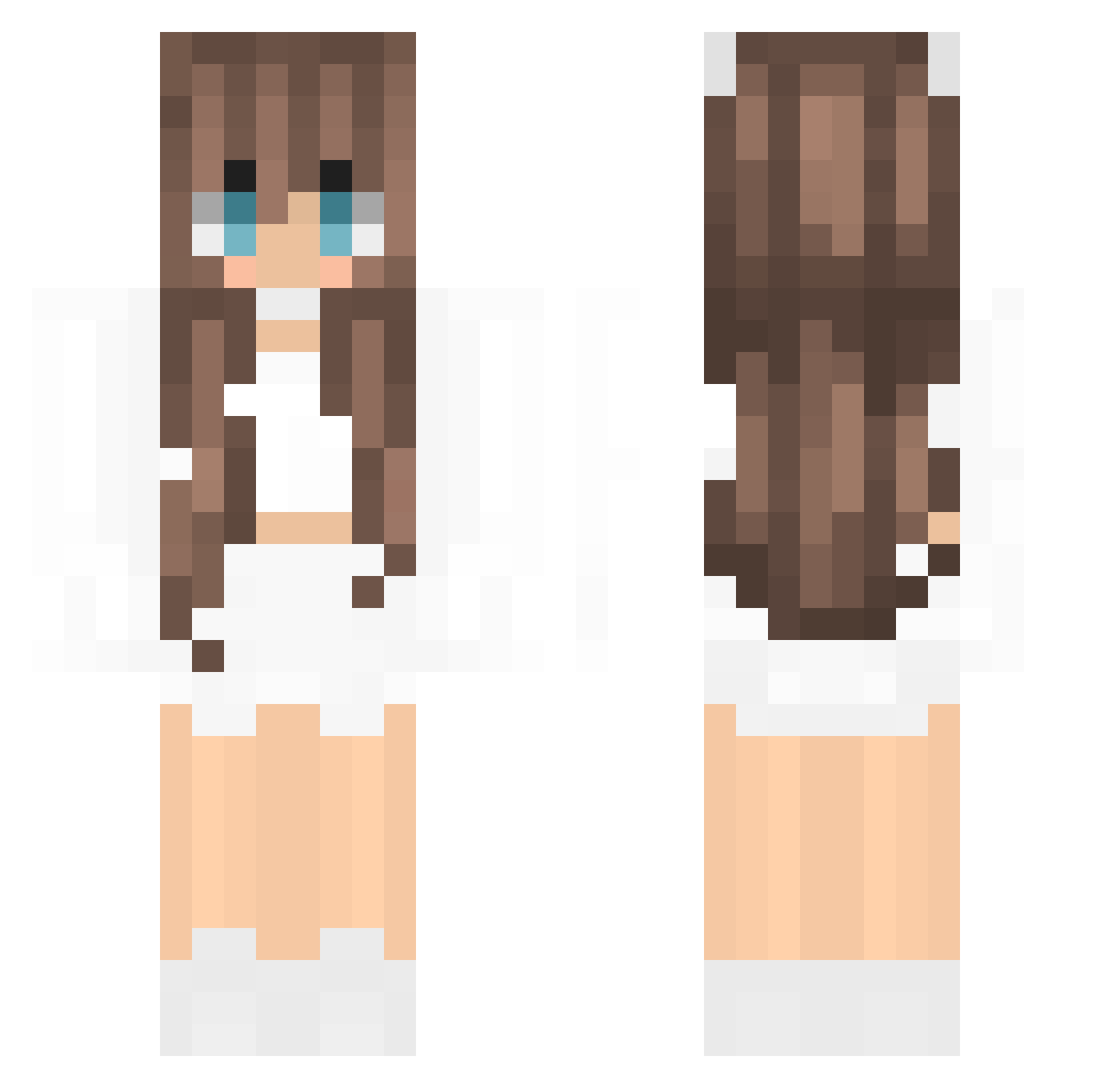 squishymellow831 Minecraft skin, front and back view