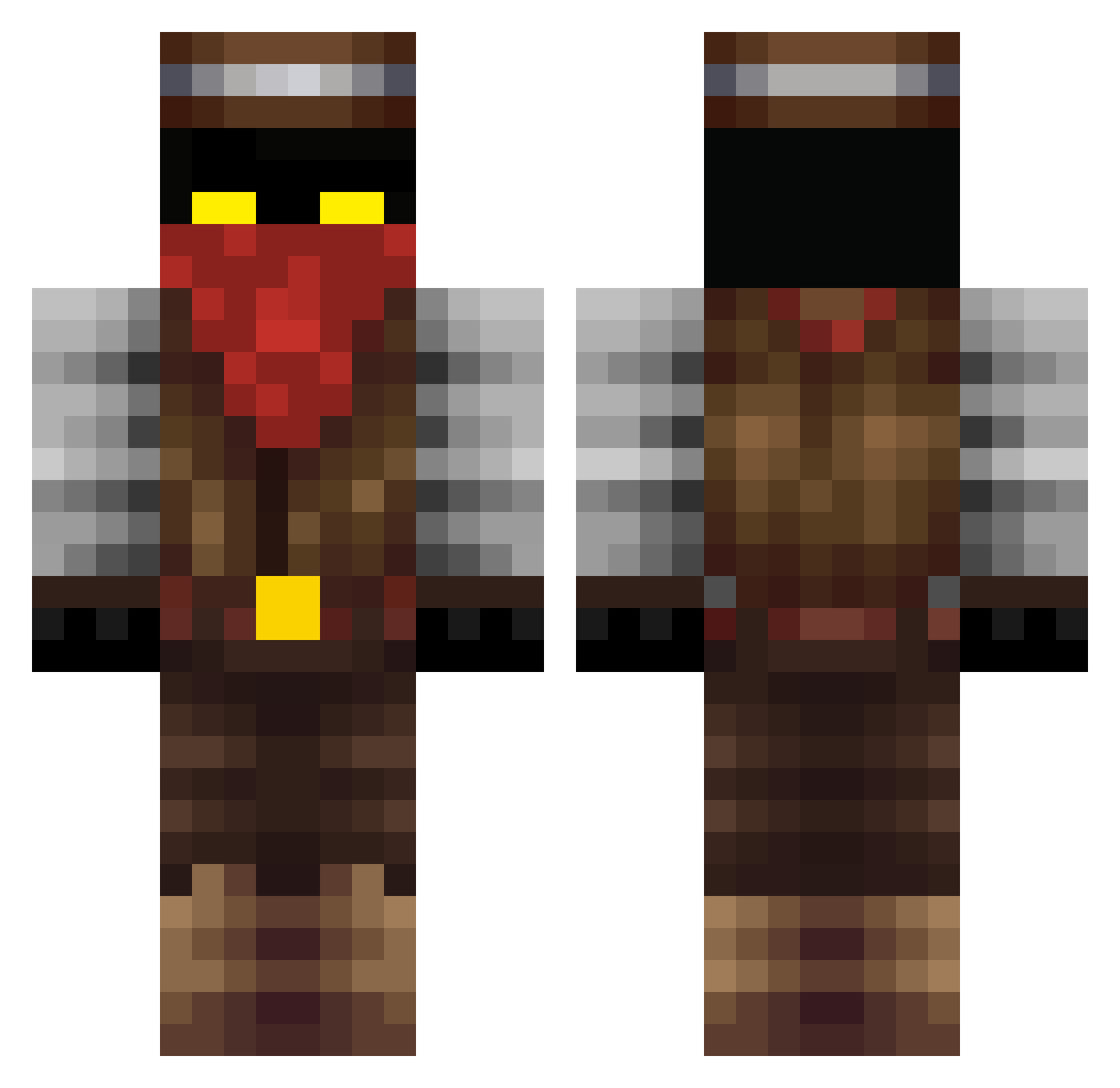 88prozent Minecraft skin, front and back view