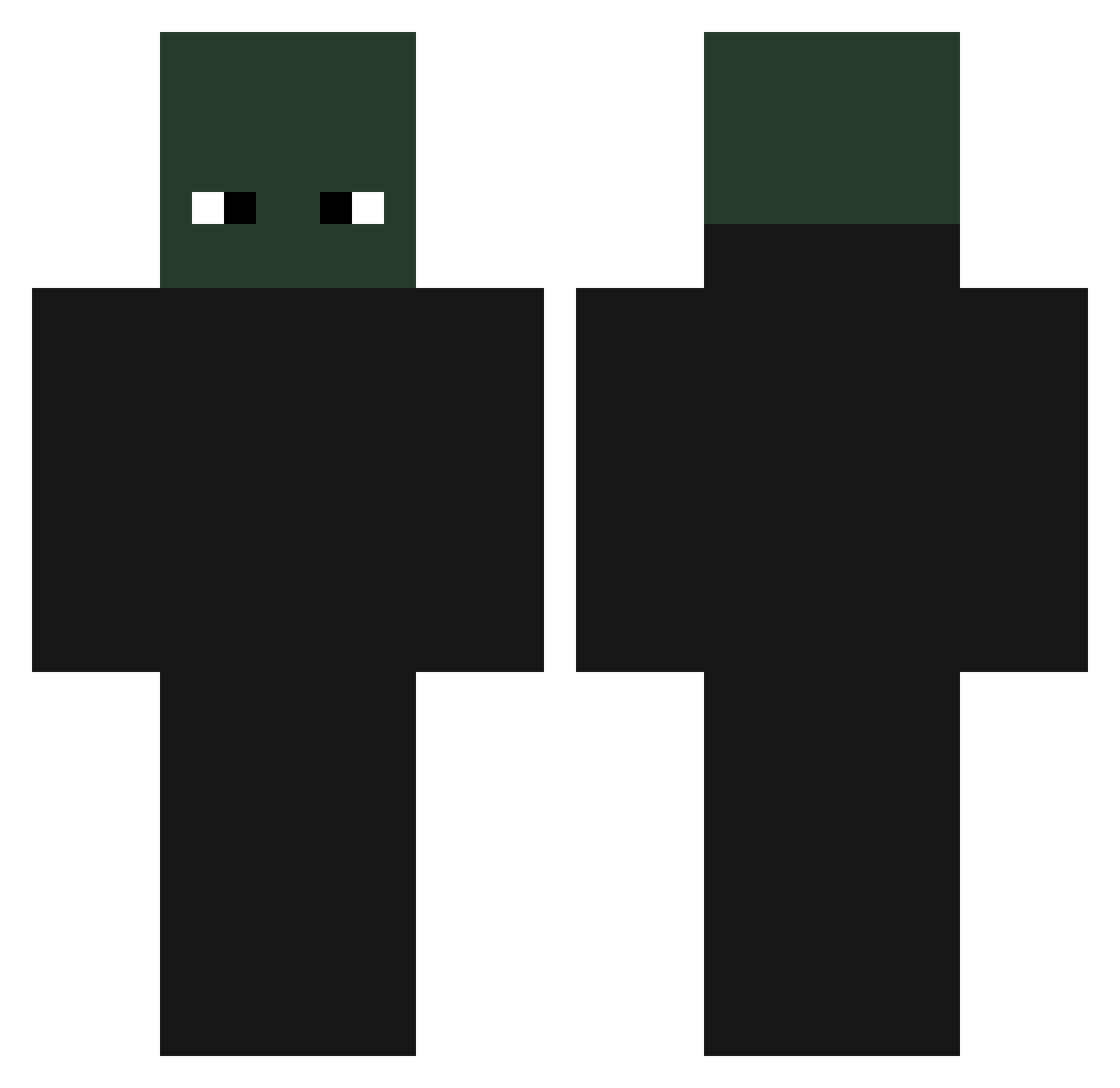 S4NKIYZ Minecraft skin, front and back view