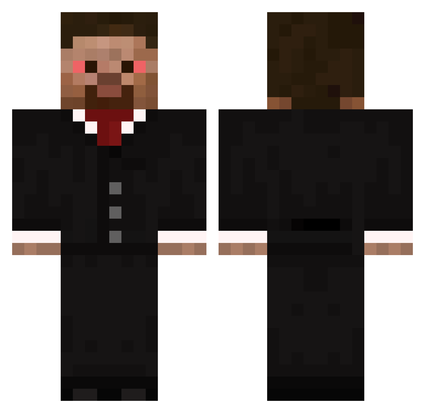 secretlygood Minecraft skin, front and back view