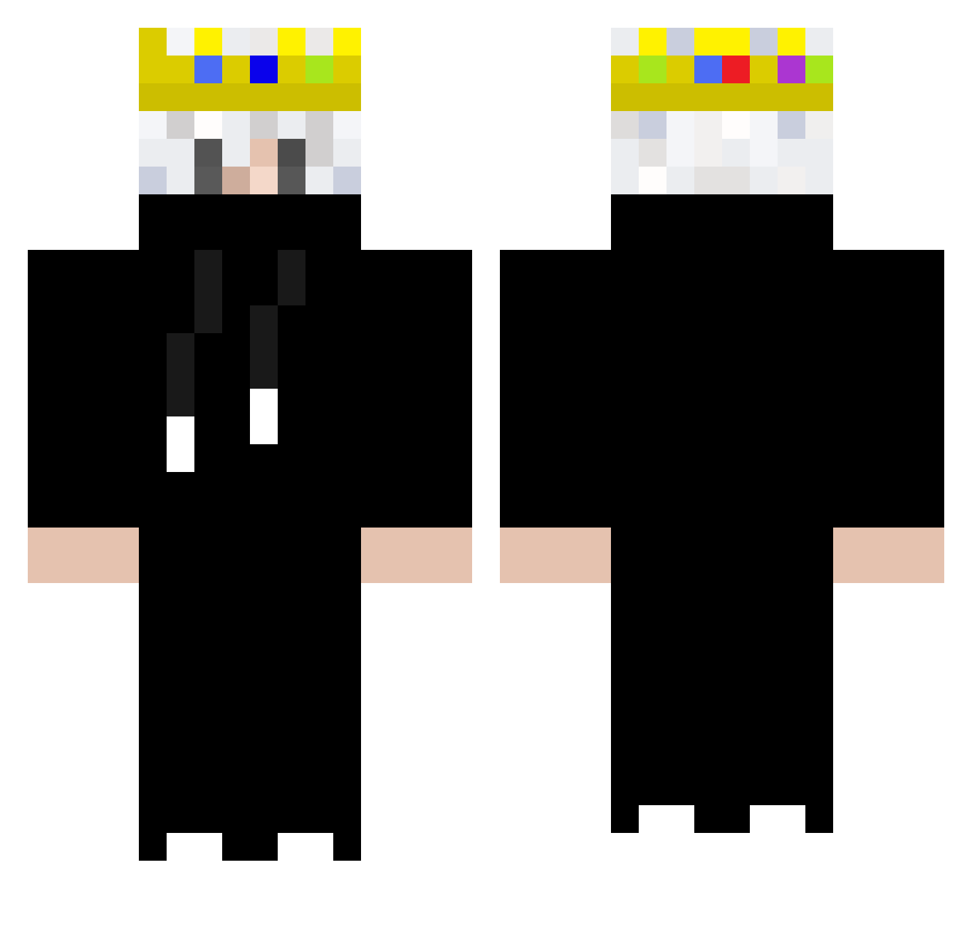 Sabka_BAAP Minecraft skin, front and back view