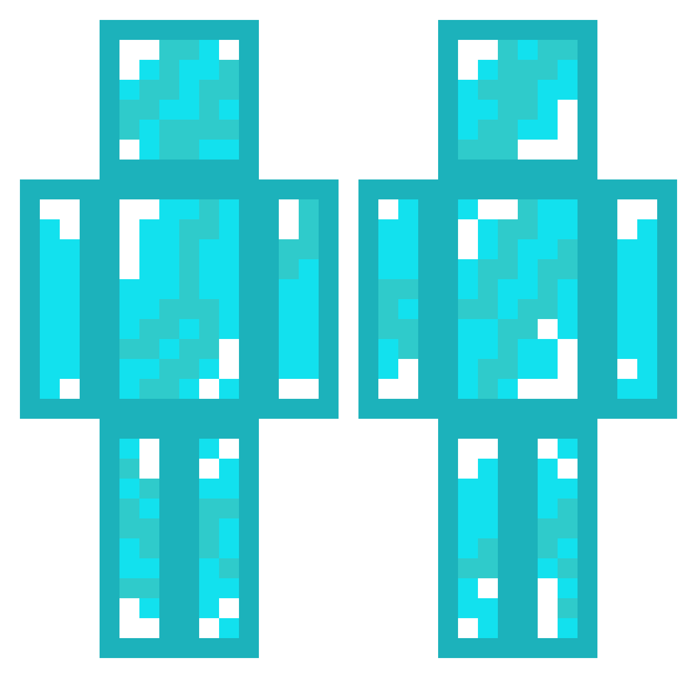 adomaspon Minecraft skin, front and back view
