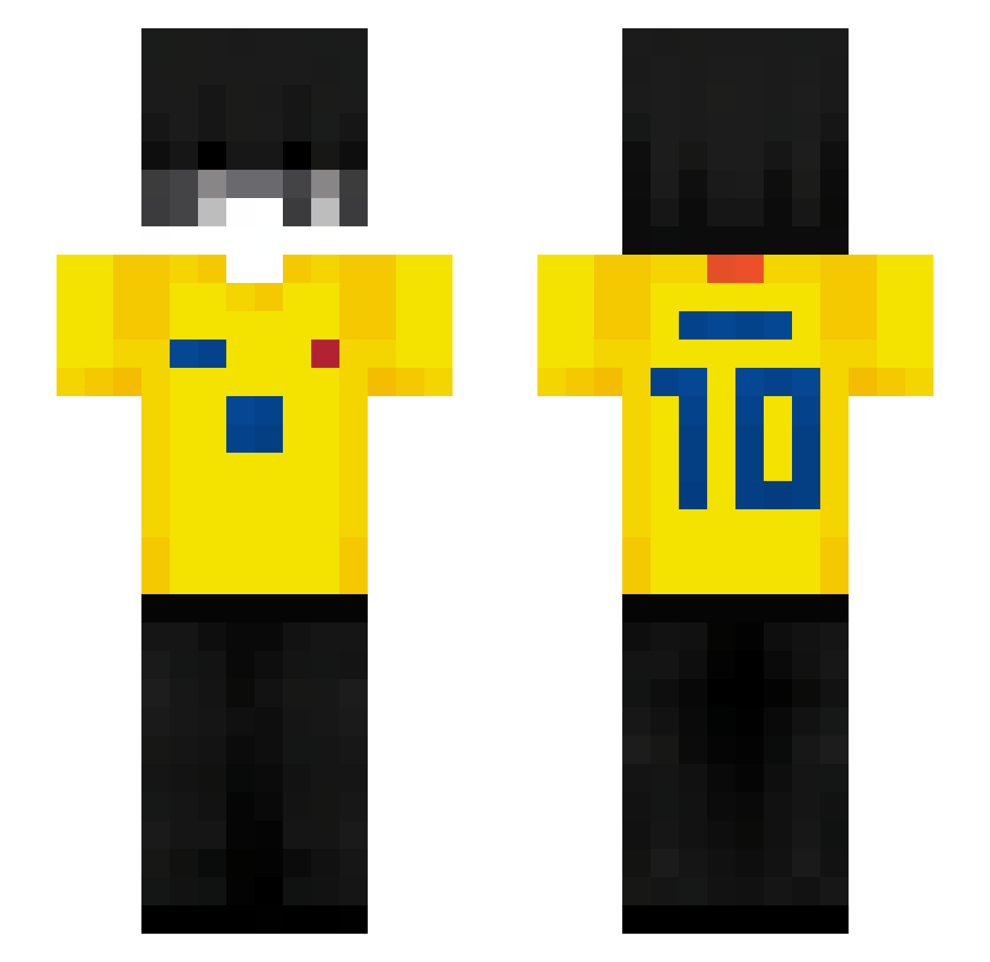 Tomiii_111 Minecraft skin, front and back view