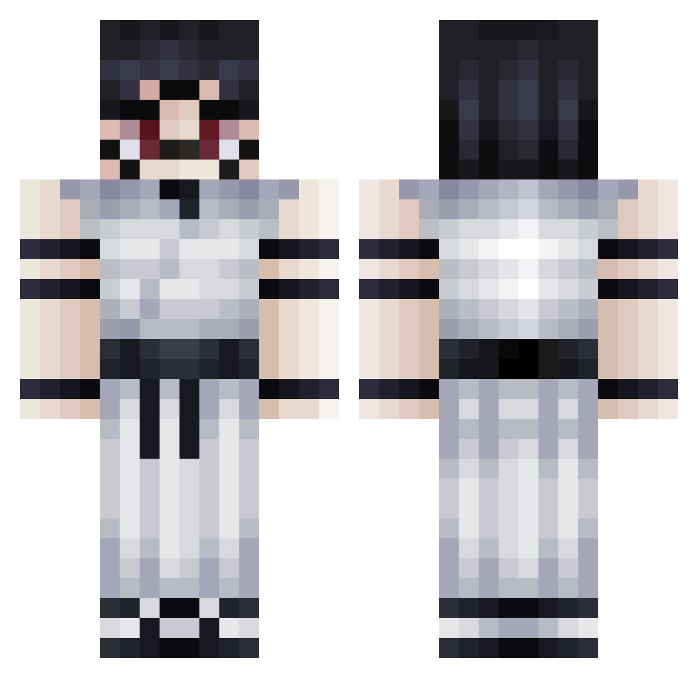 ZeytoYT Minecraft skin, front and back view