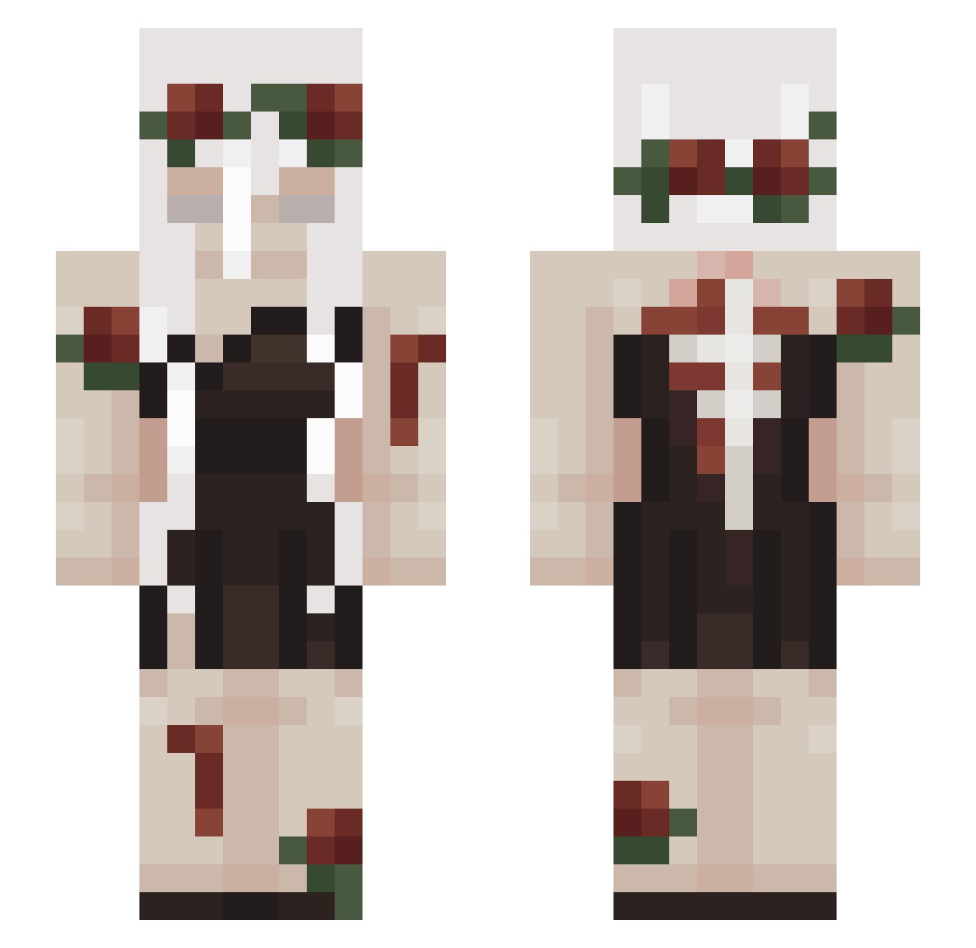 random96301 Minecraft skin, front and back view