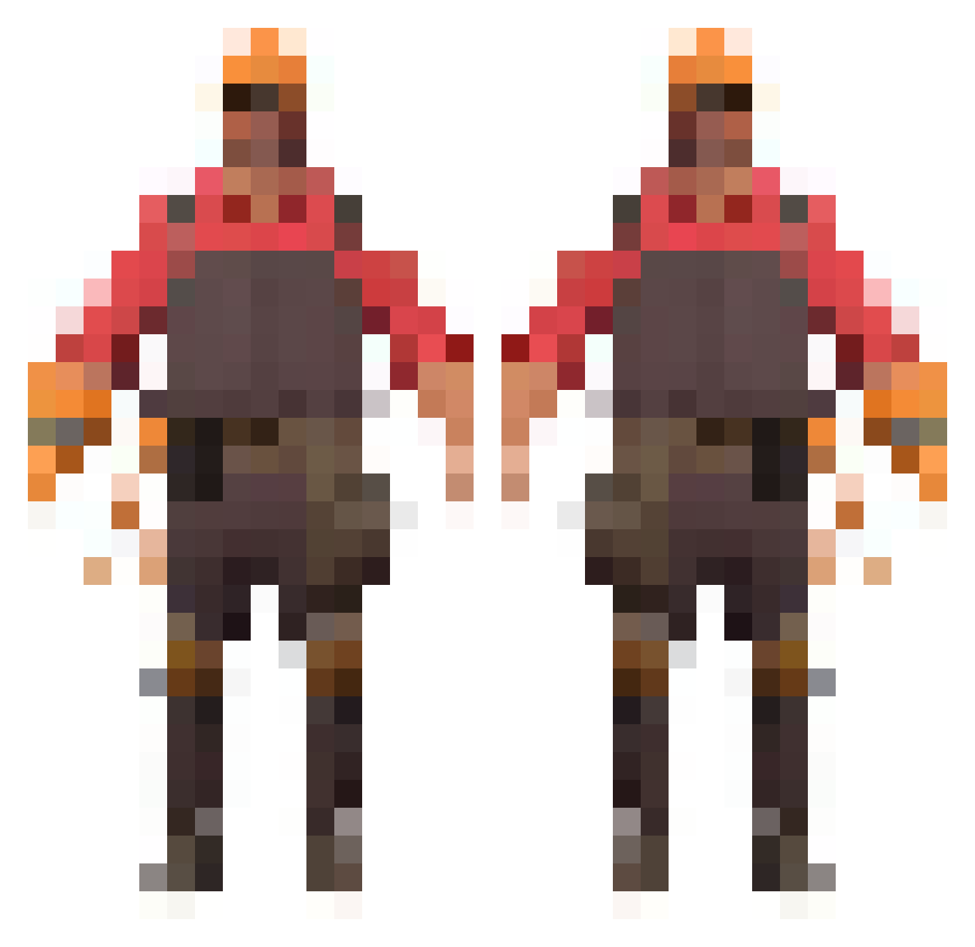 Minecraftyan Minecraft skin, front and back view