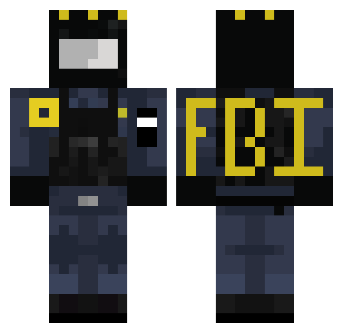 fastchicken42 Minecraft skin, front and back view
