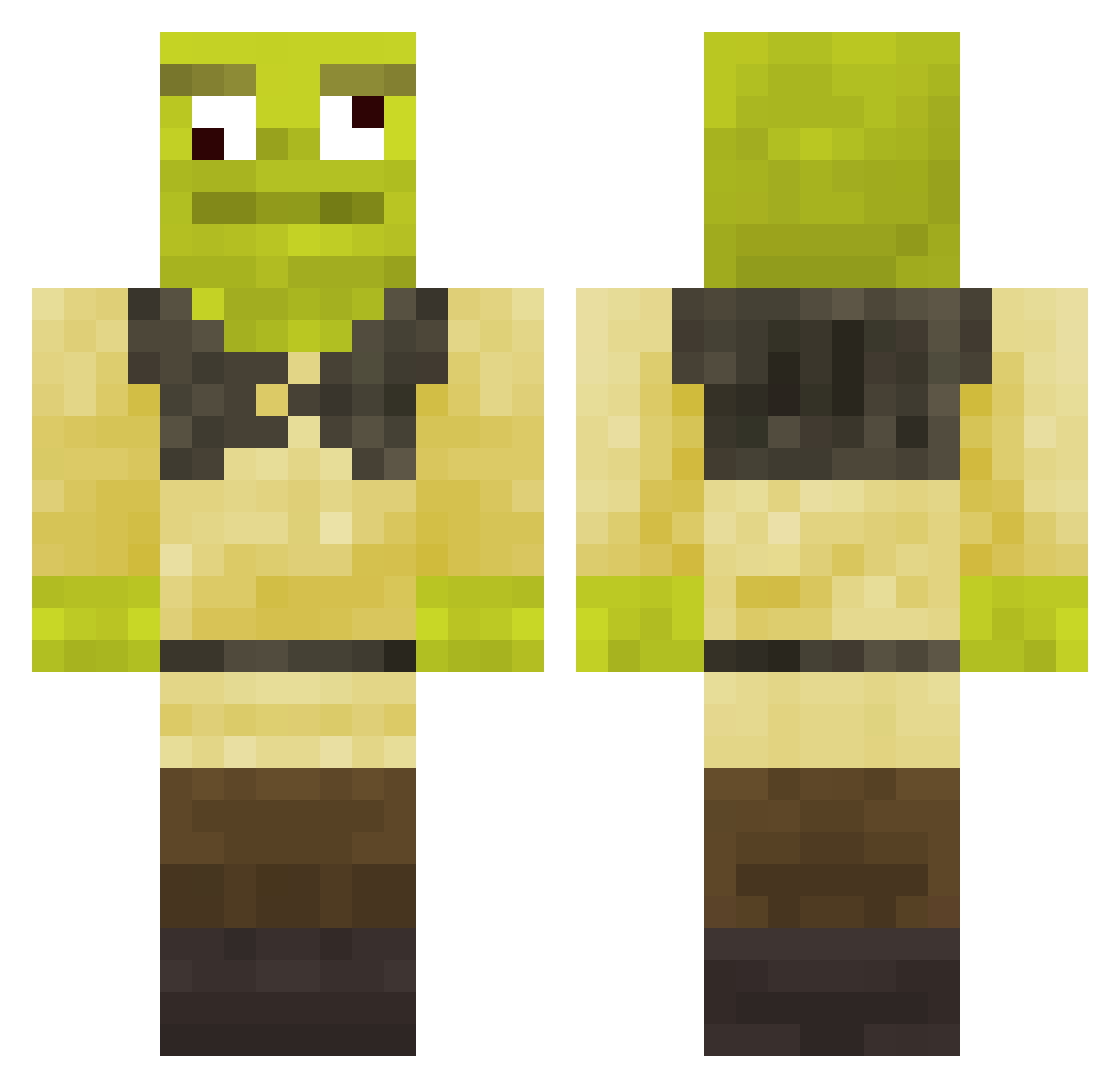 seabiscuit09 Minecraft skin, front and back view