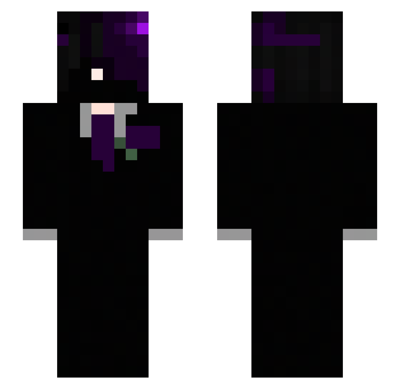 LovelyYiii_ Minecraft skin, front and back view