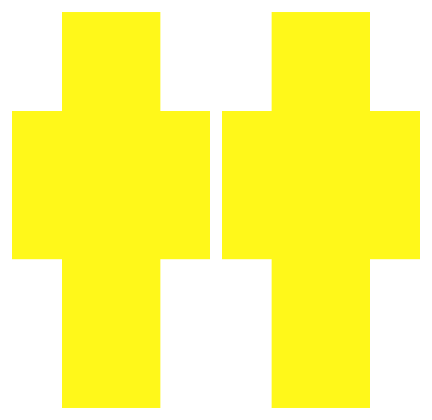 thymolphthalein Minecraft skin, front and back view