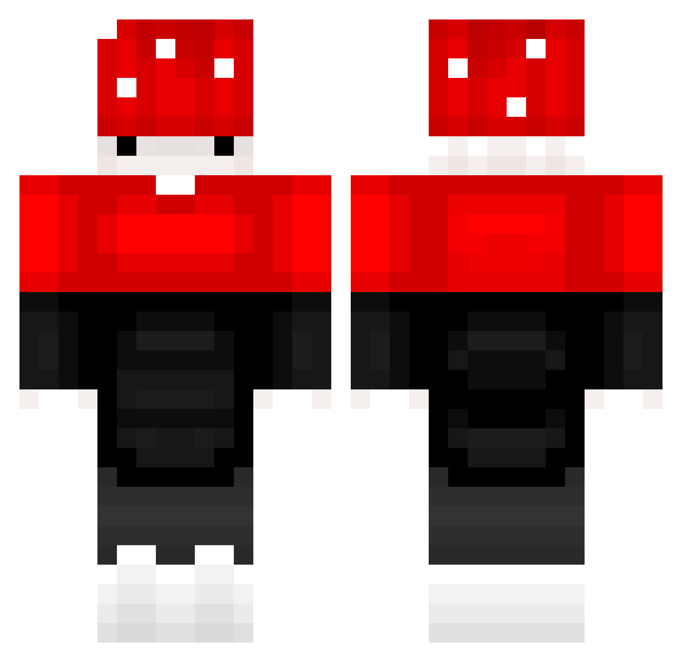 MOHDGT Minecraft skin, front and back view