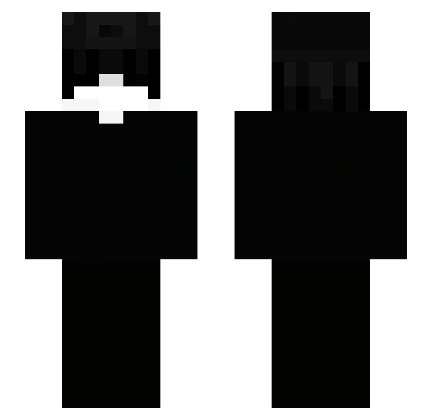 SweatyDemon Minecraft skin, front and back view
