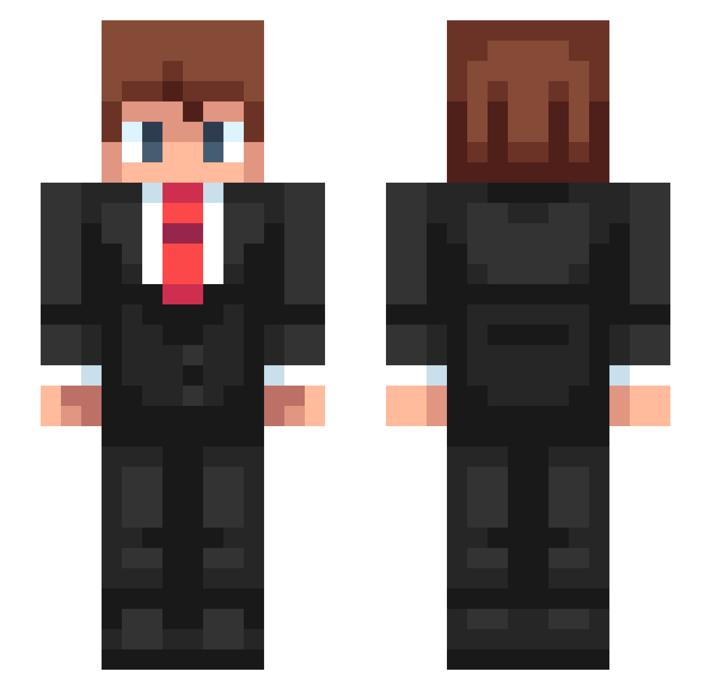 ZeroParsley83 Minecraft skin, front and back view