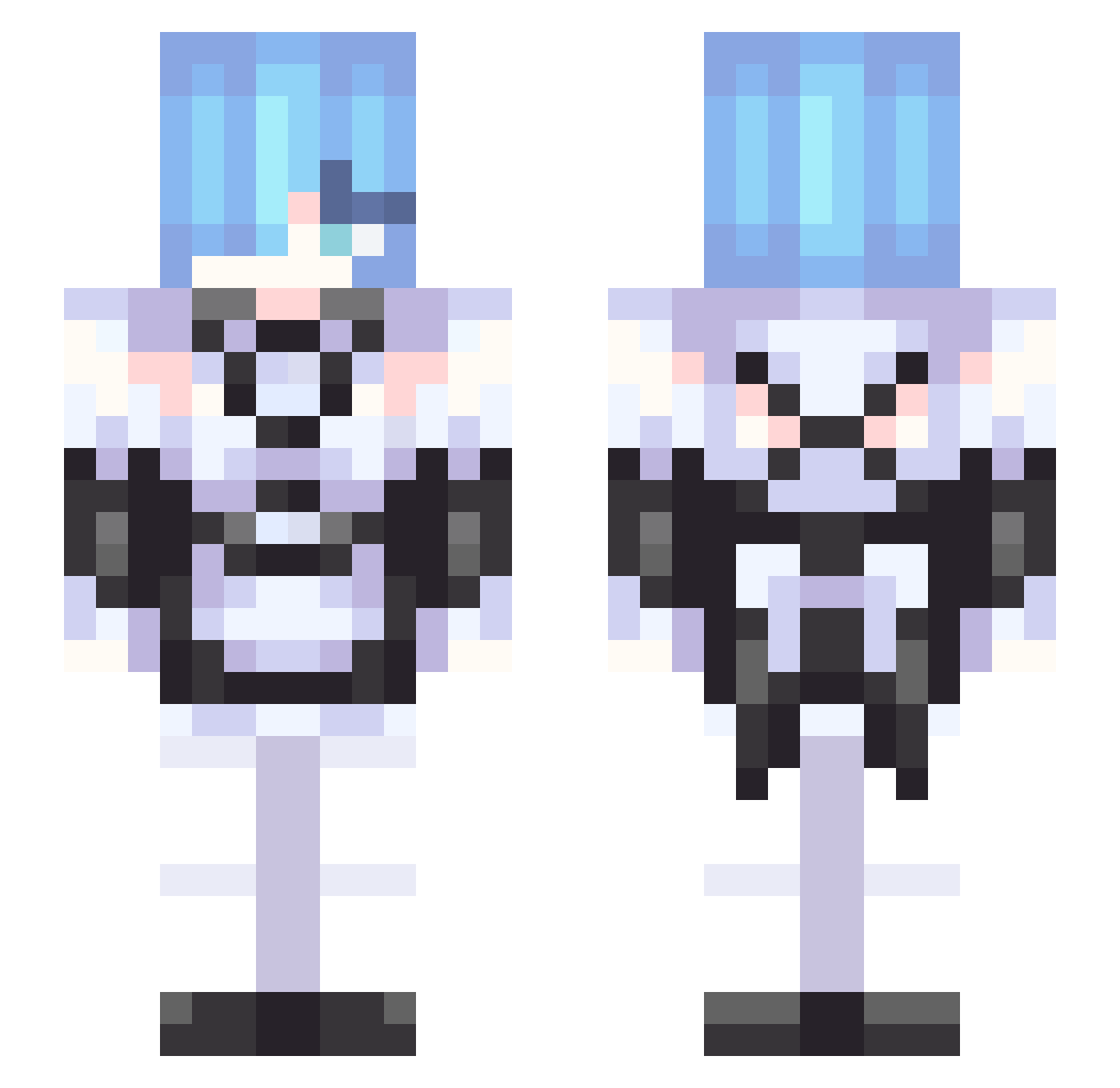 marshmallow_4235 Minecraft skin, front and back view
