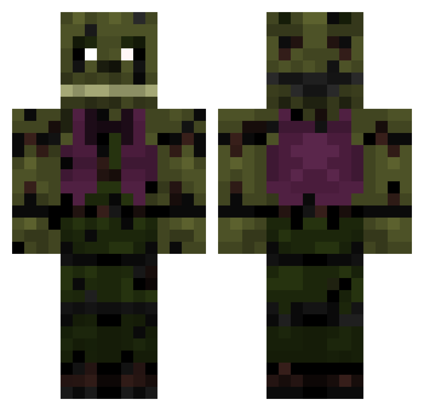 supalol44 Minecraft skin, front and back view