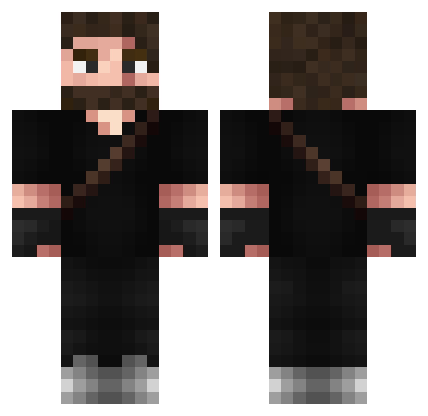 Legolas_911 Minecraft skin, front and back view