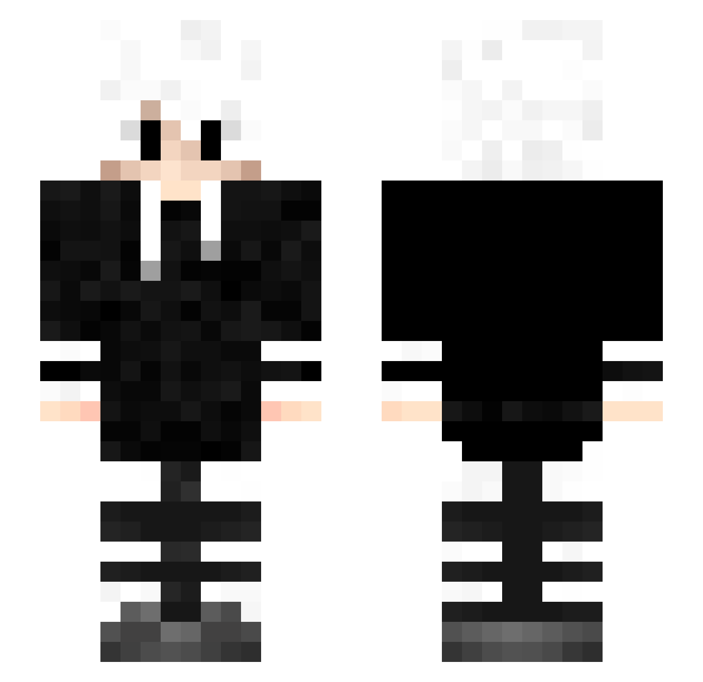 Sadr Minecraft skin, front and back view