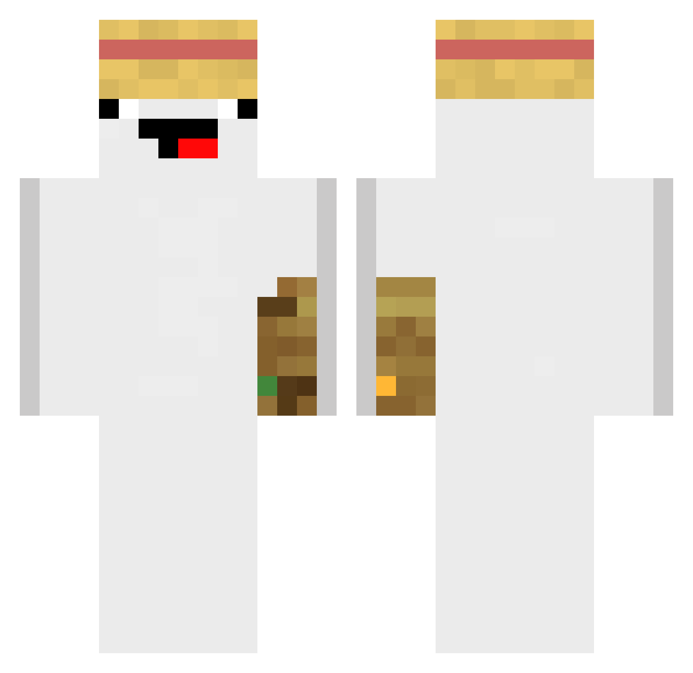 _Todorovic Minecraft skin, front and back view