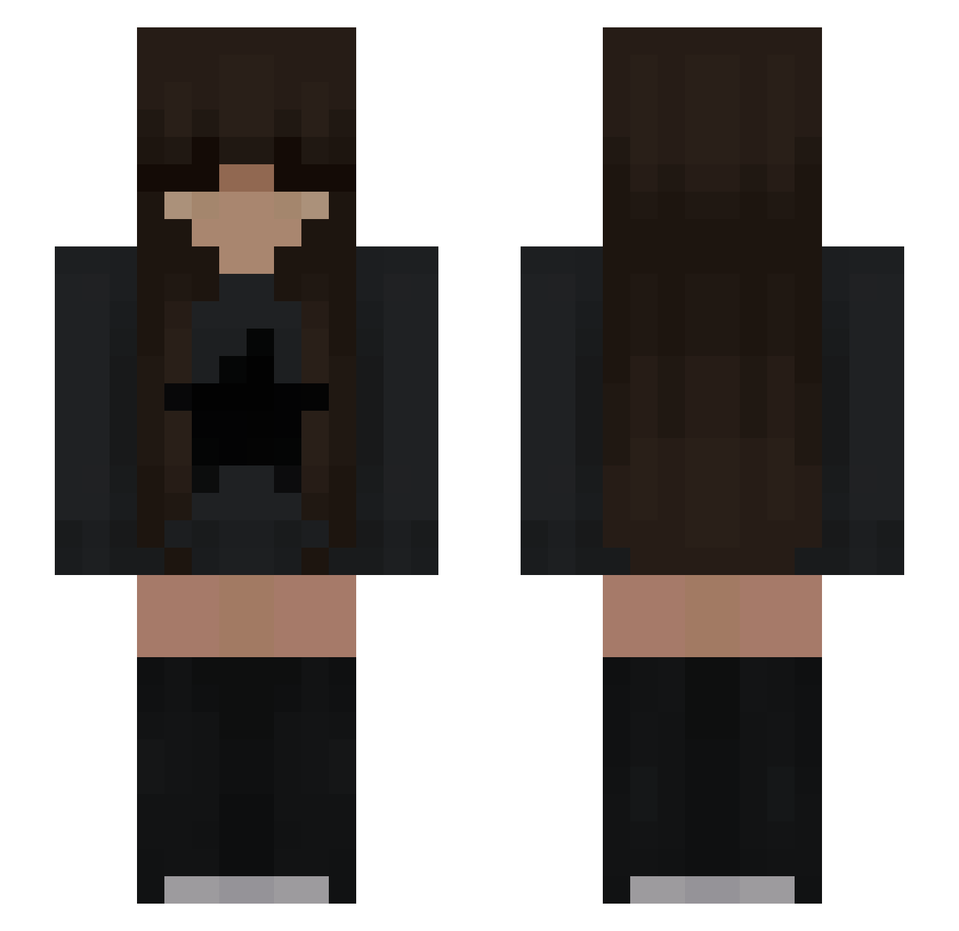 vexatious29 Minecraft skin, front and back view