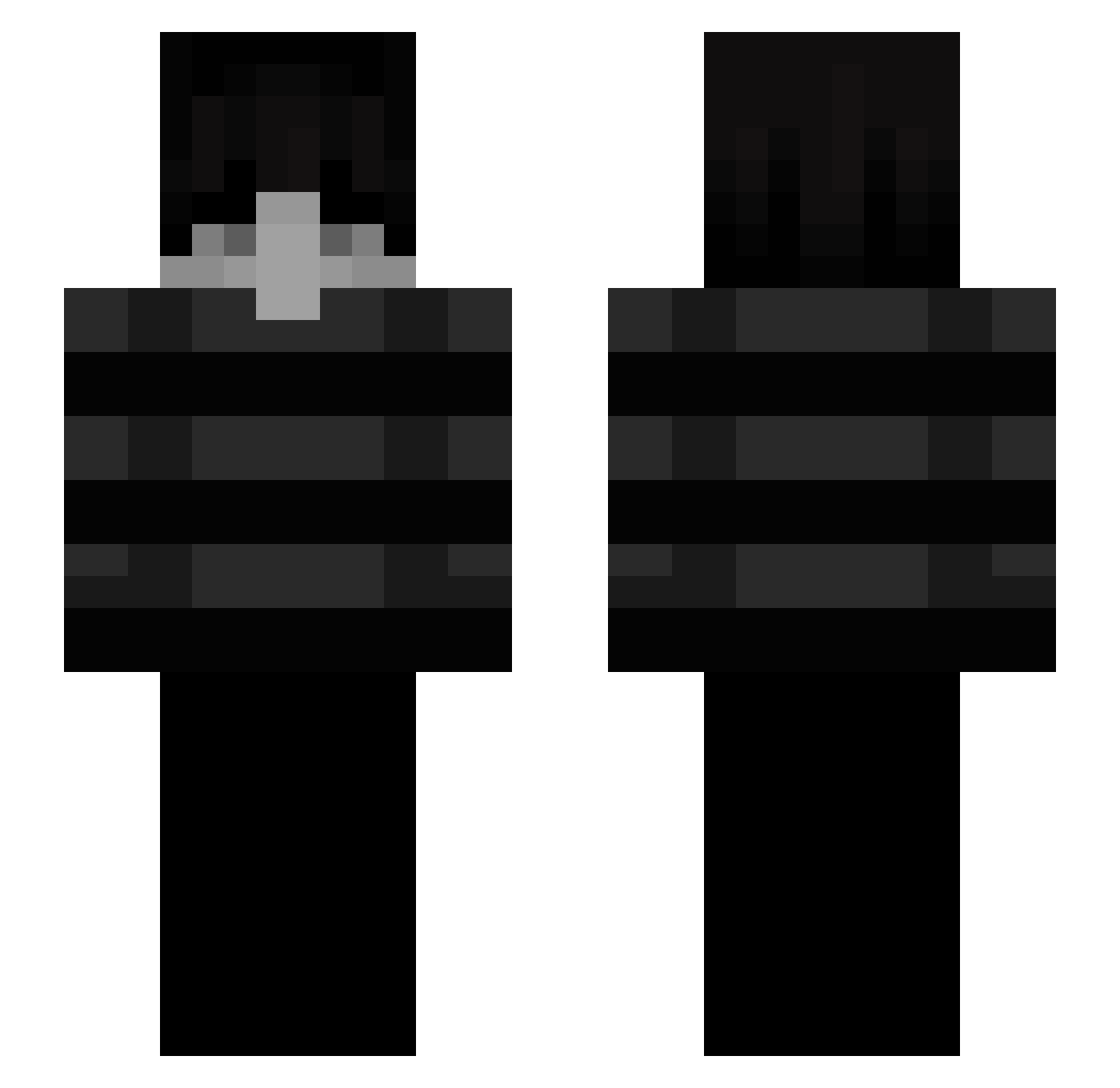swwagg Minecraft skin, front and back view
