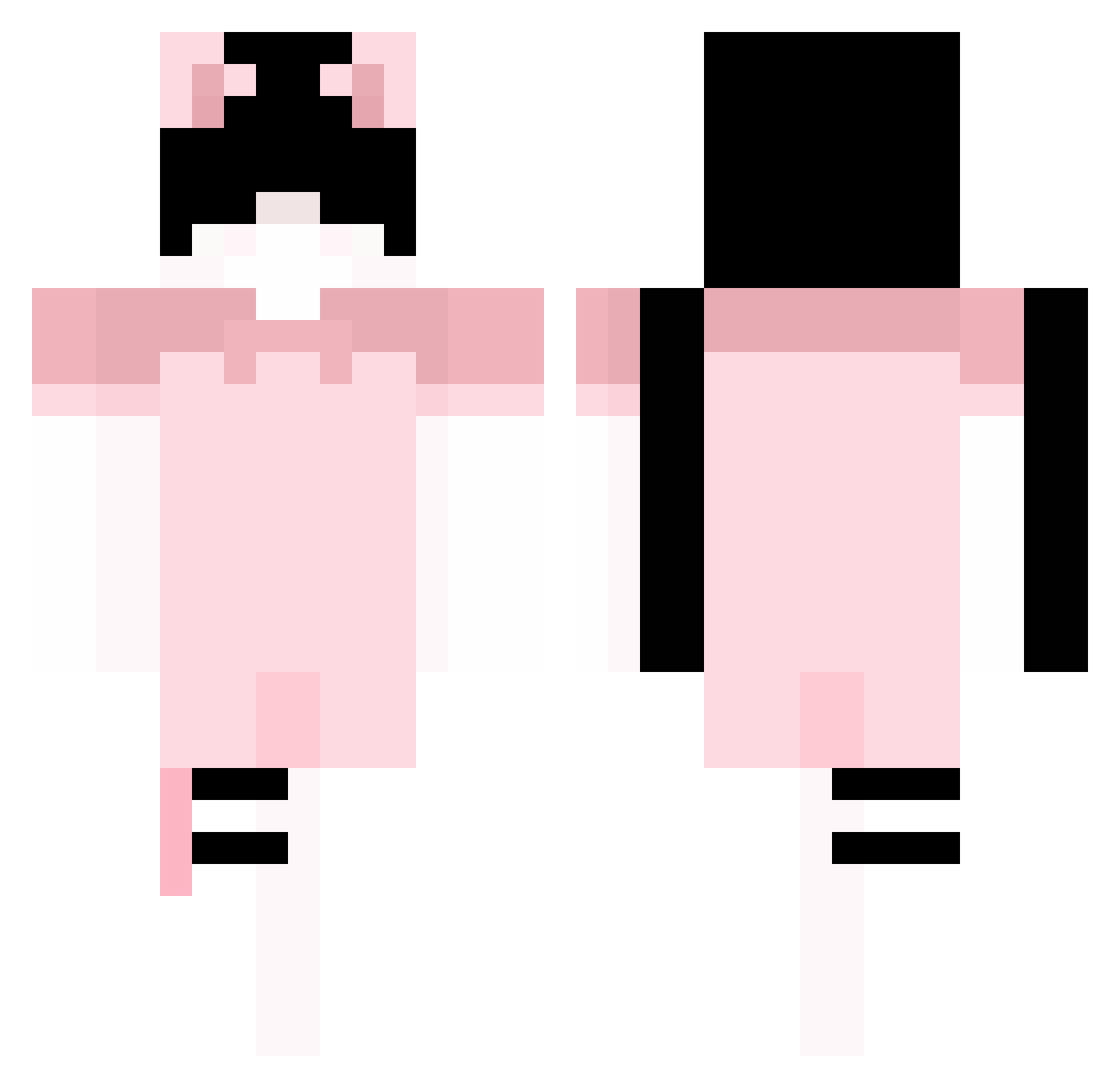 skid0lus Minecraft skin, front and back view