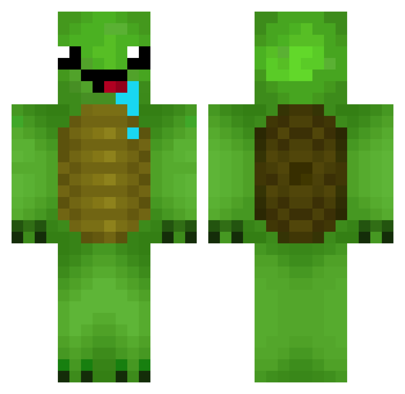 Fridolf_ Minecraft skin, front and back view