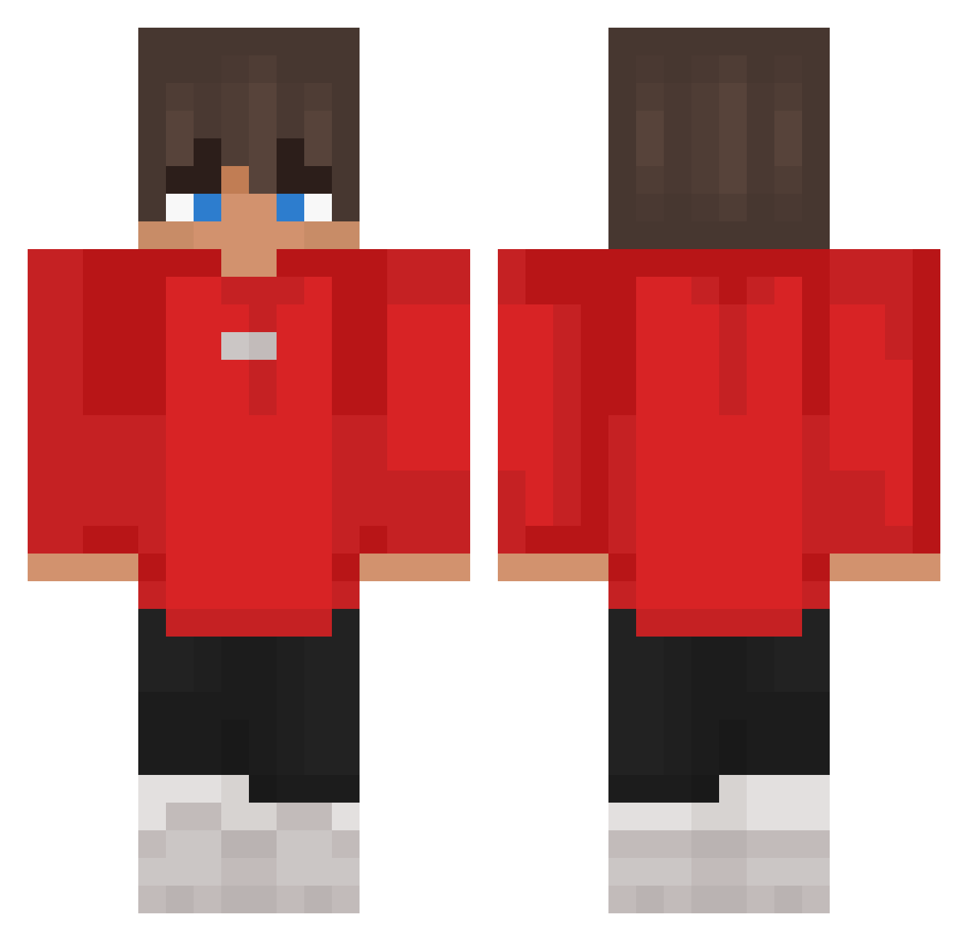 Tyler_Sickomode Minecraft skin, front and back view
