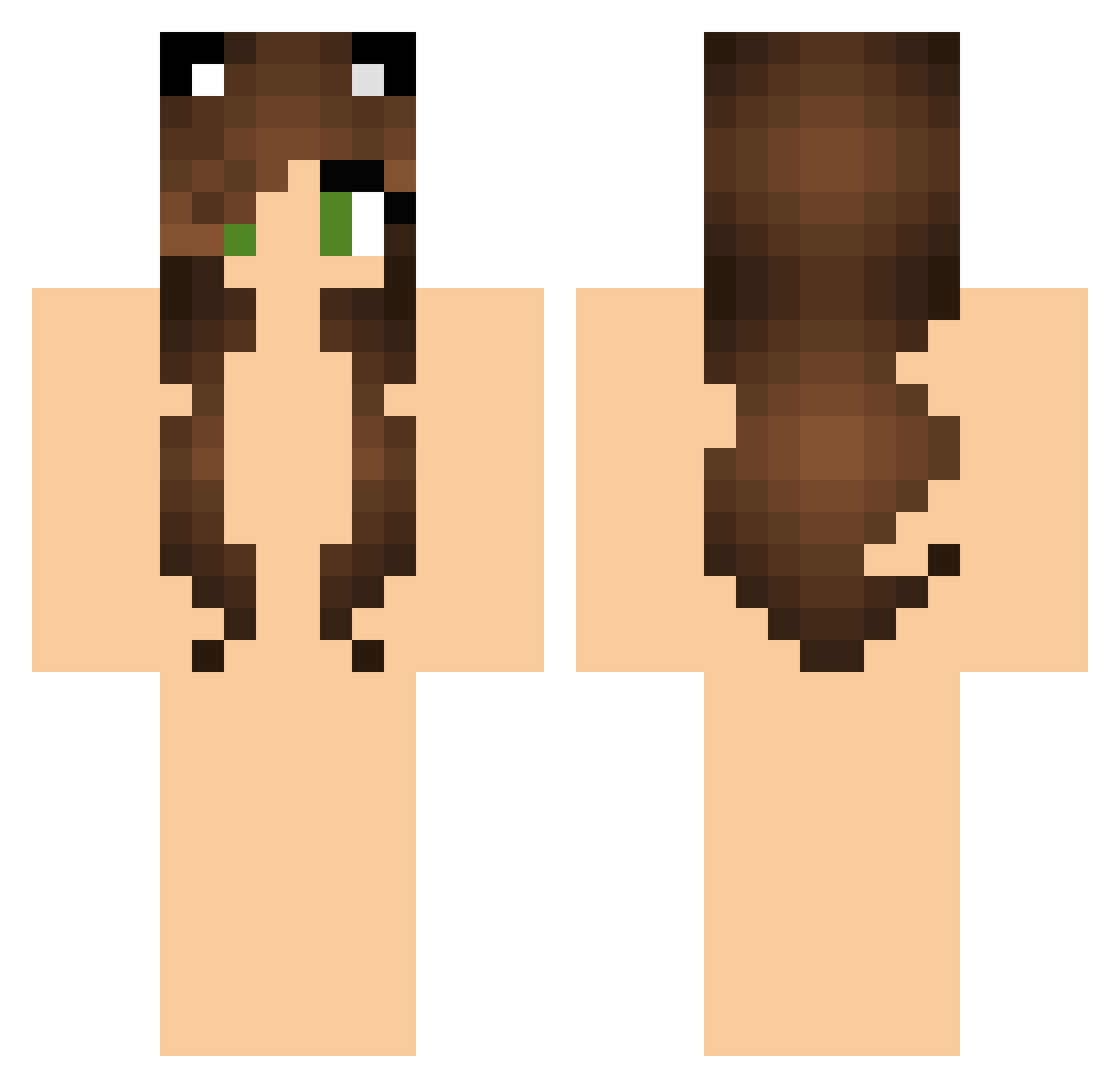 BaumeisterMaxi Minecraft skin, front and back view