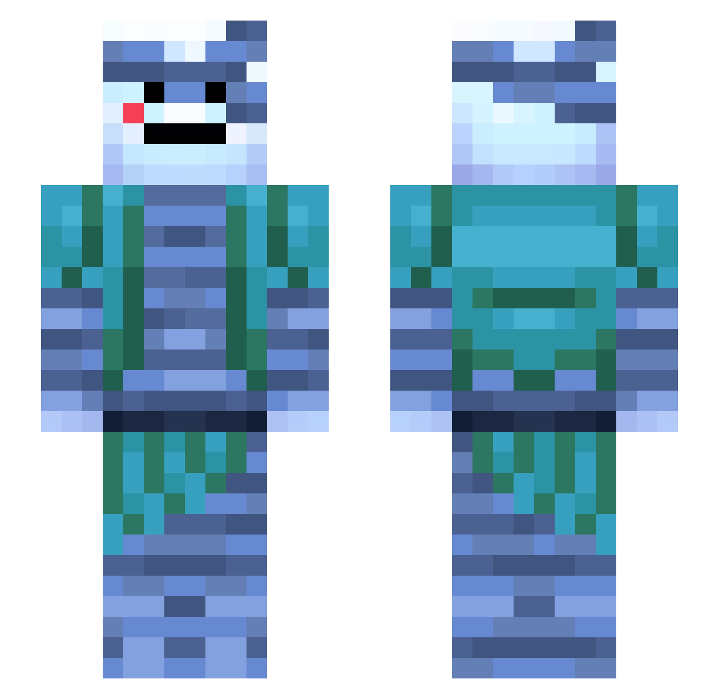 Tomiii_111 Minecraft skin, front and back view