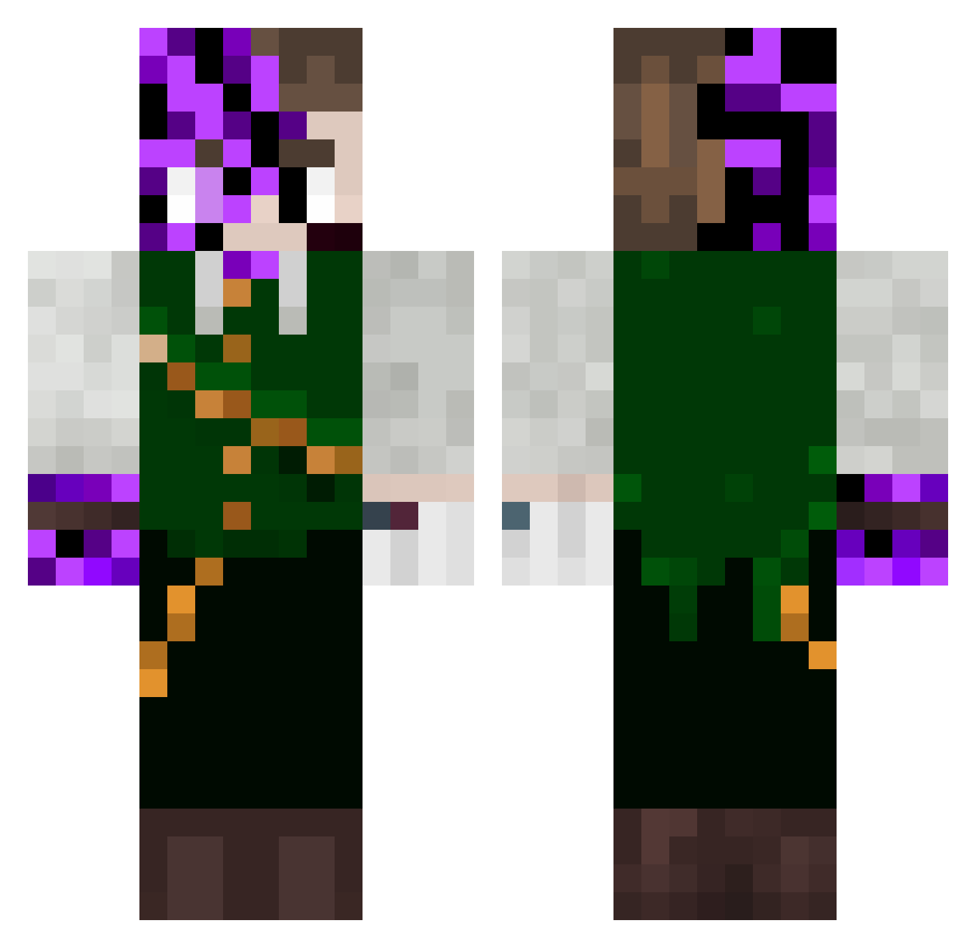 Dark_Tr1 Minecraft skin, front and back view