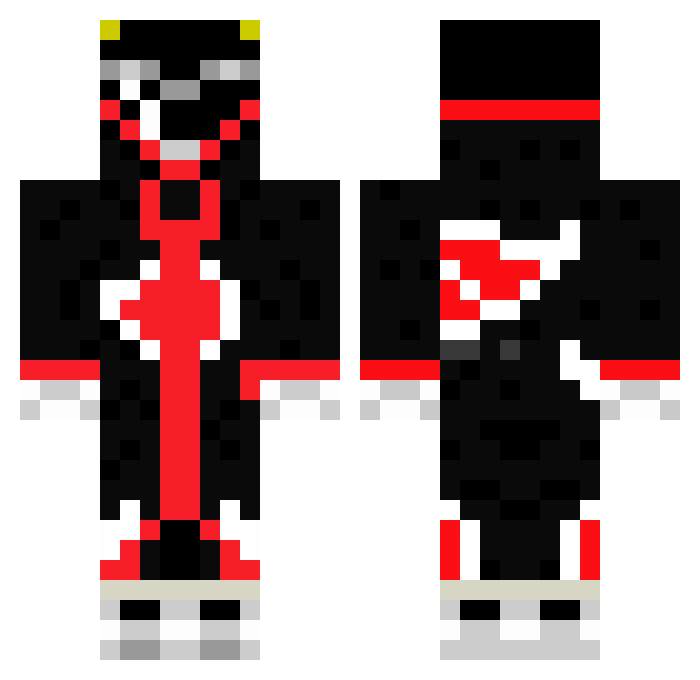 _Ghost_2047 Minecraft skin, front and back view