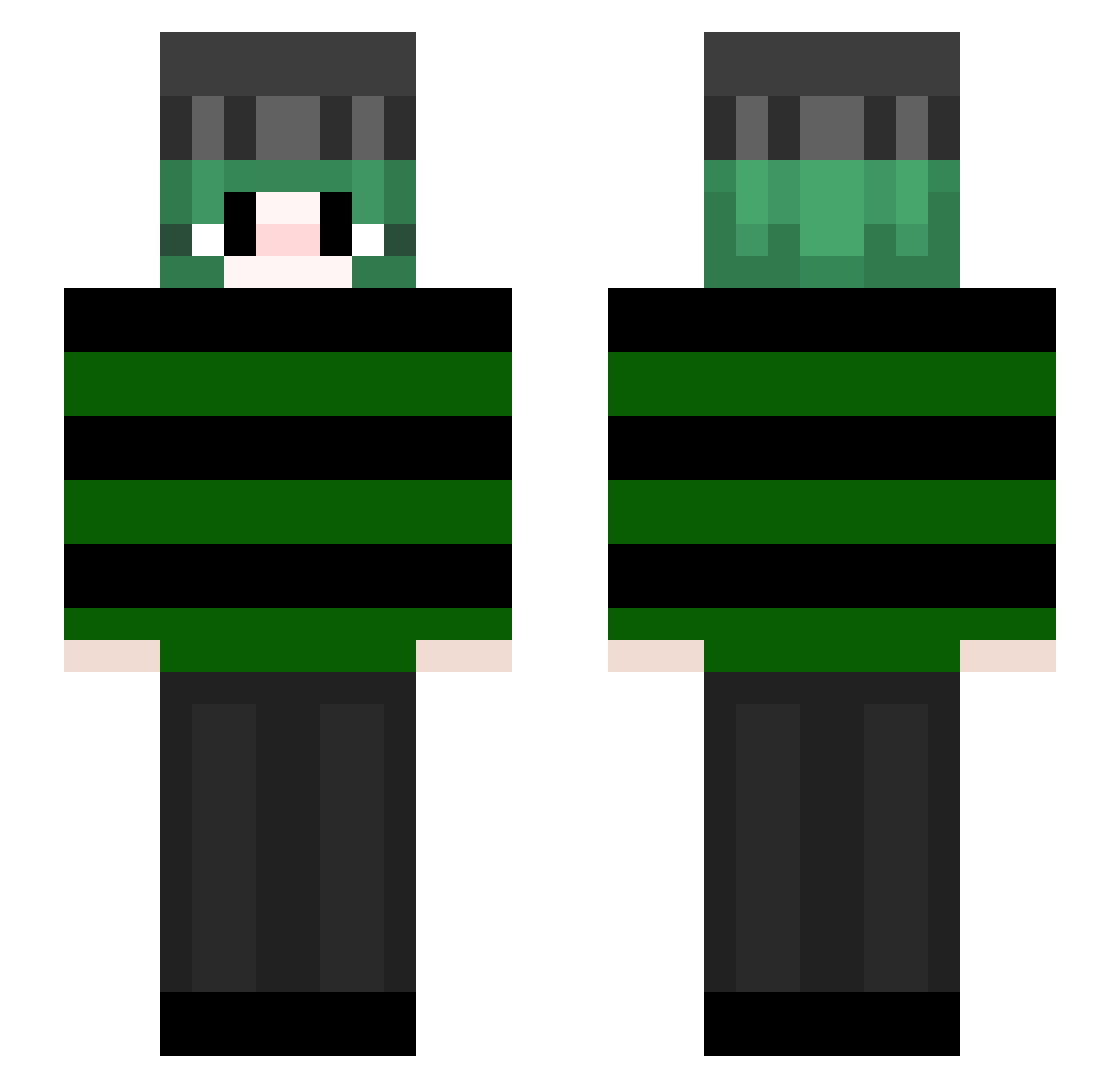 simbo35 Minecraft skin, front and back view