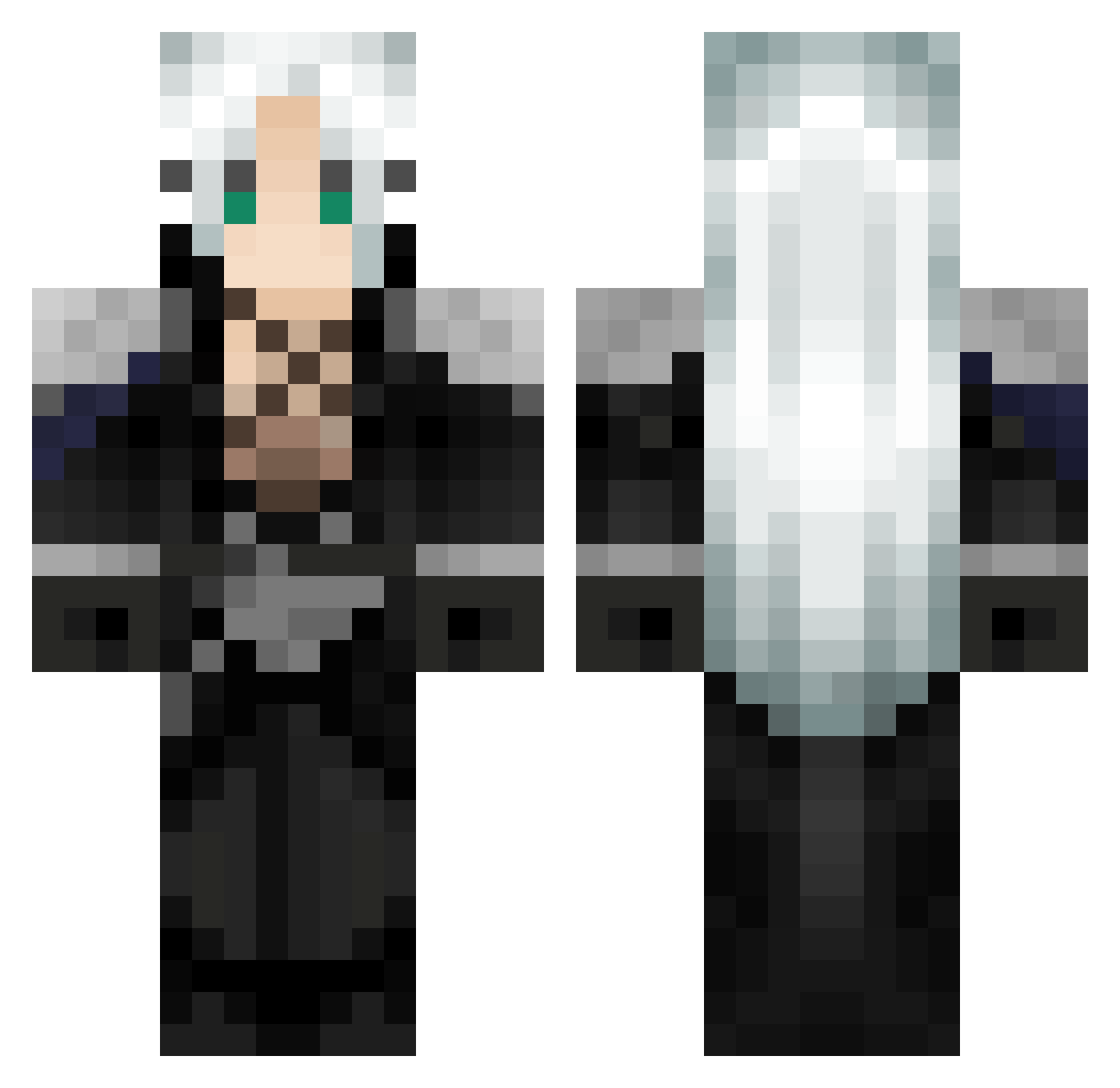 Rafagod33 Minecraft skin, front and back view