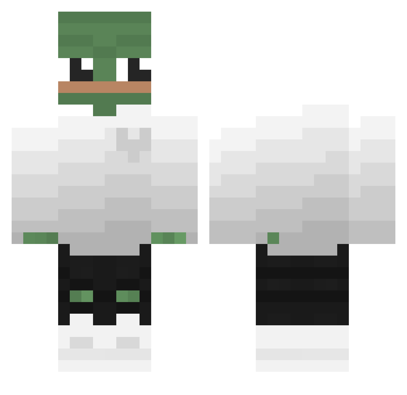 jxsio Minecraft skin, front and back view