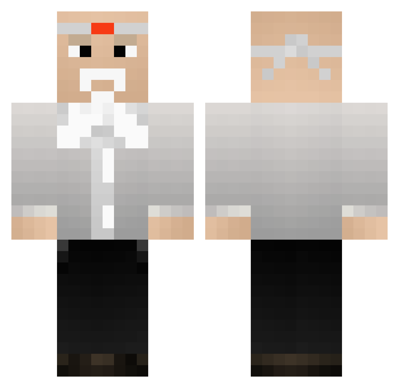 notthemiyagiway Minecraft skin, front and back view