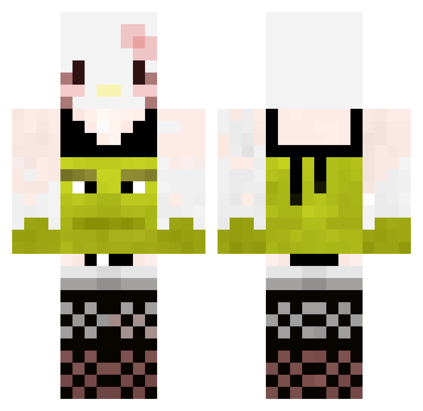 smoxlink Minecraft skin, front and back view