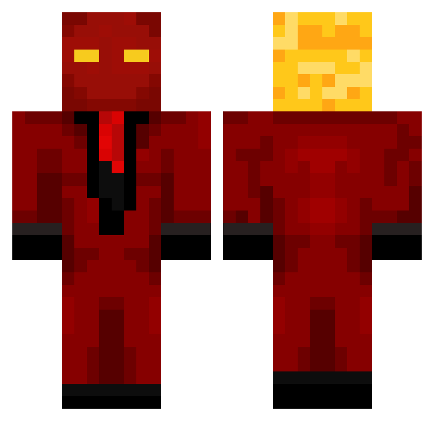 BUBOSO_LTD Minecraft skin, front and back view