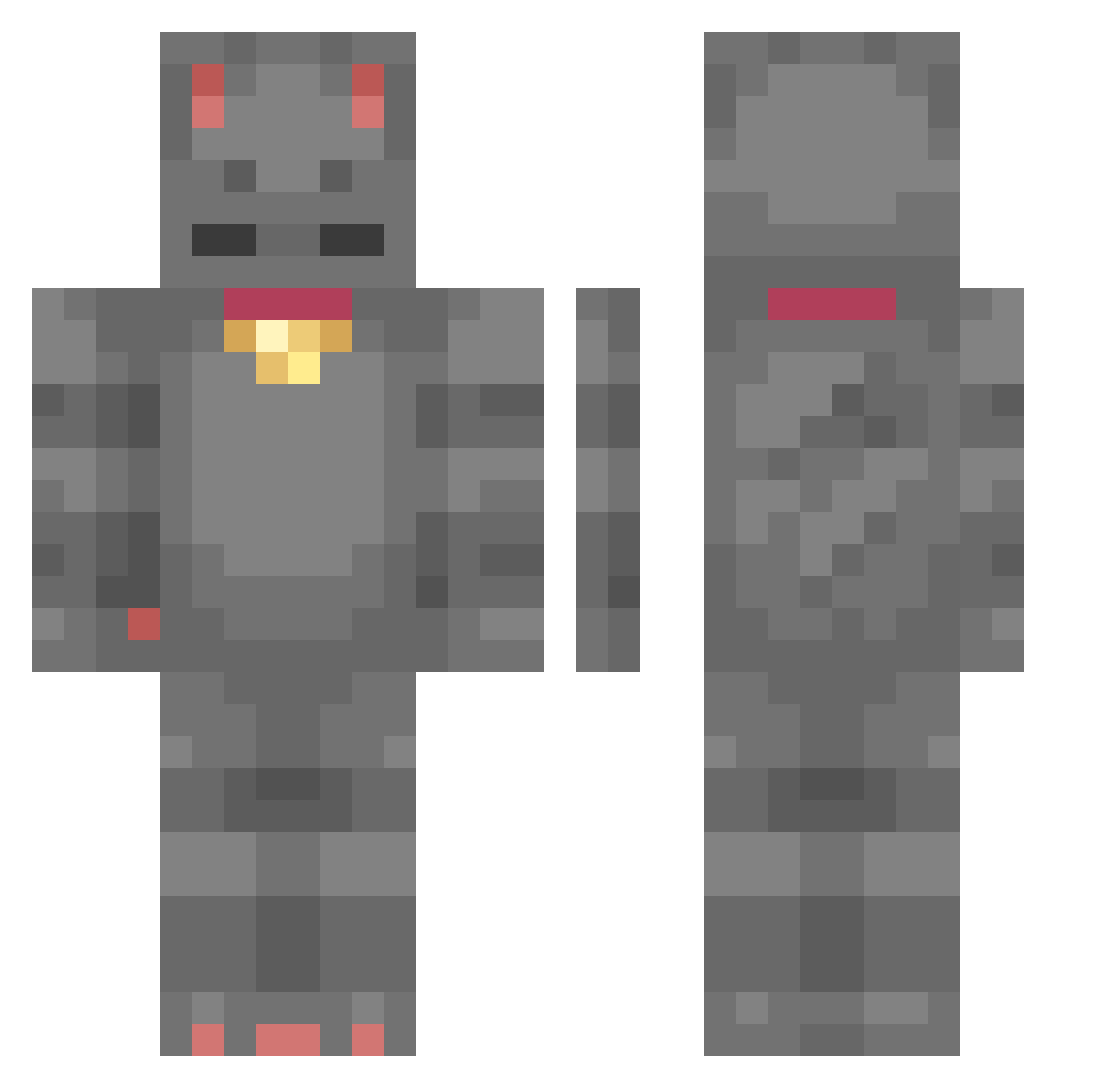SIGONG25 Minecraft skin, front and back view