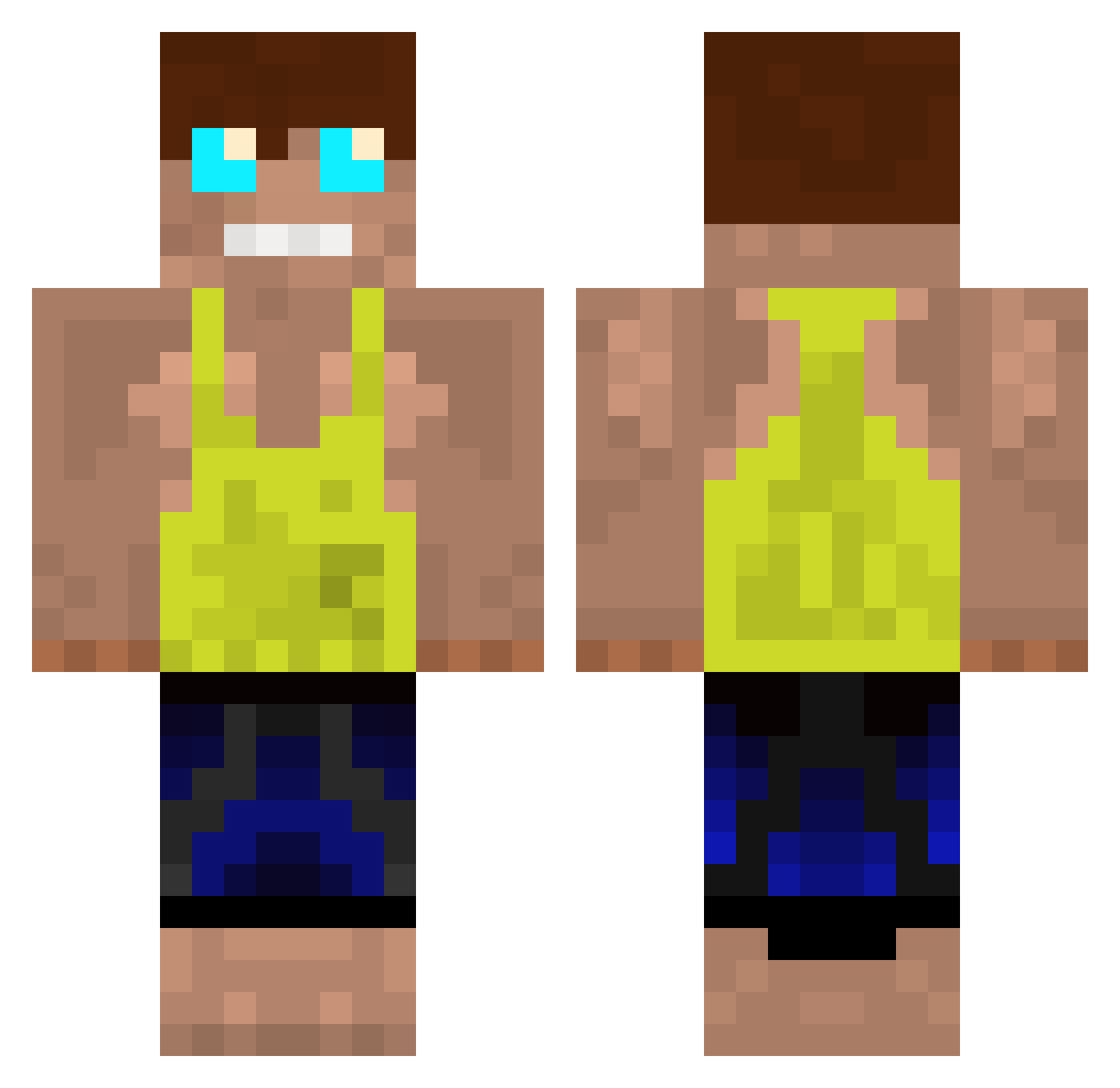lors Minecraft skin, front and back view