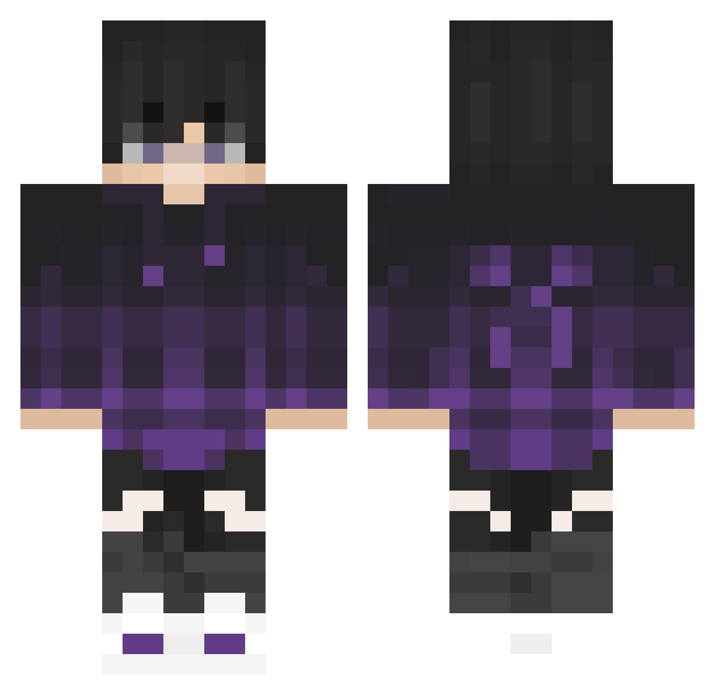 TheLucasBenji Minecraft skin, front and back view