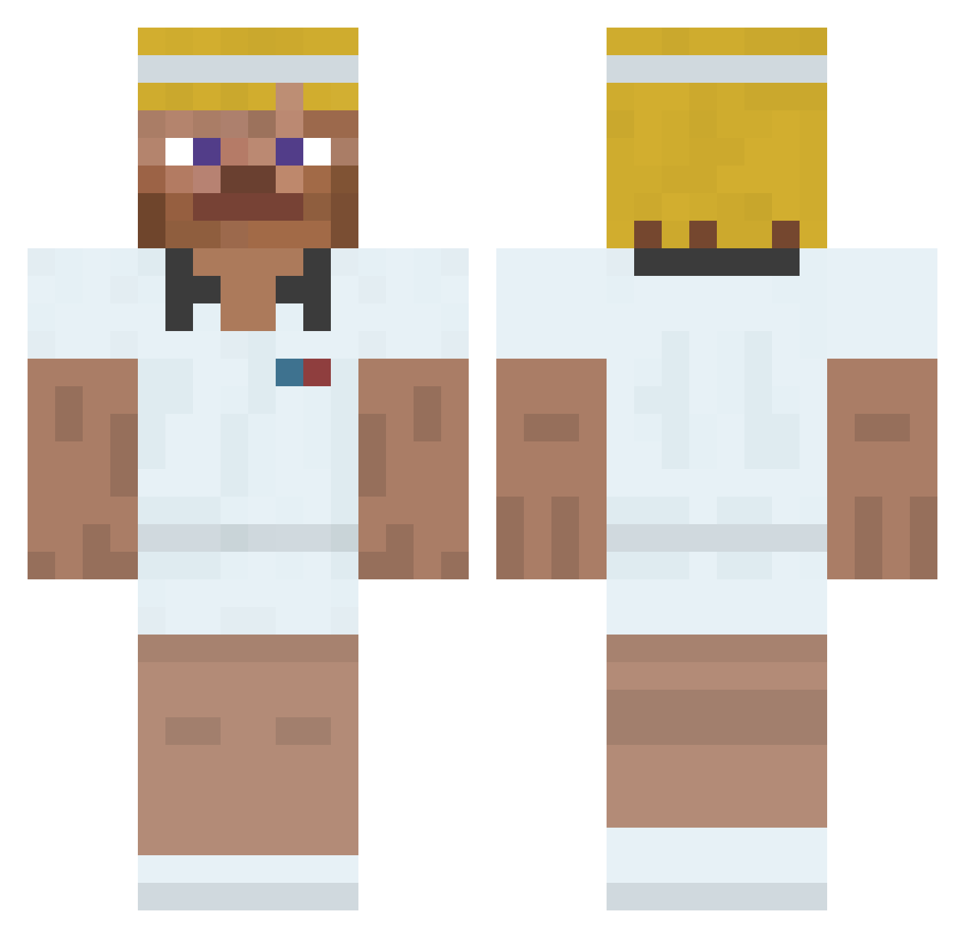 blazingryn Minecraft skin, front and back view