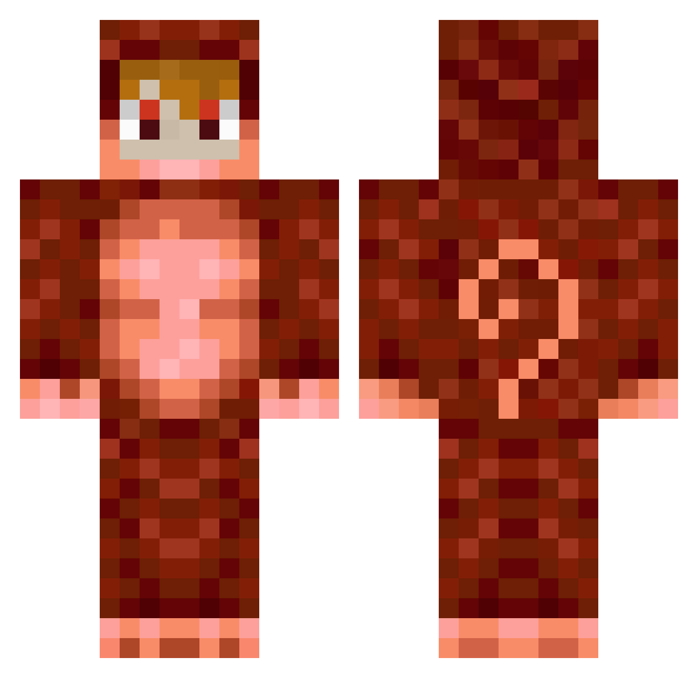 sigliblessed Minecraft skin, front and back view