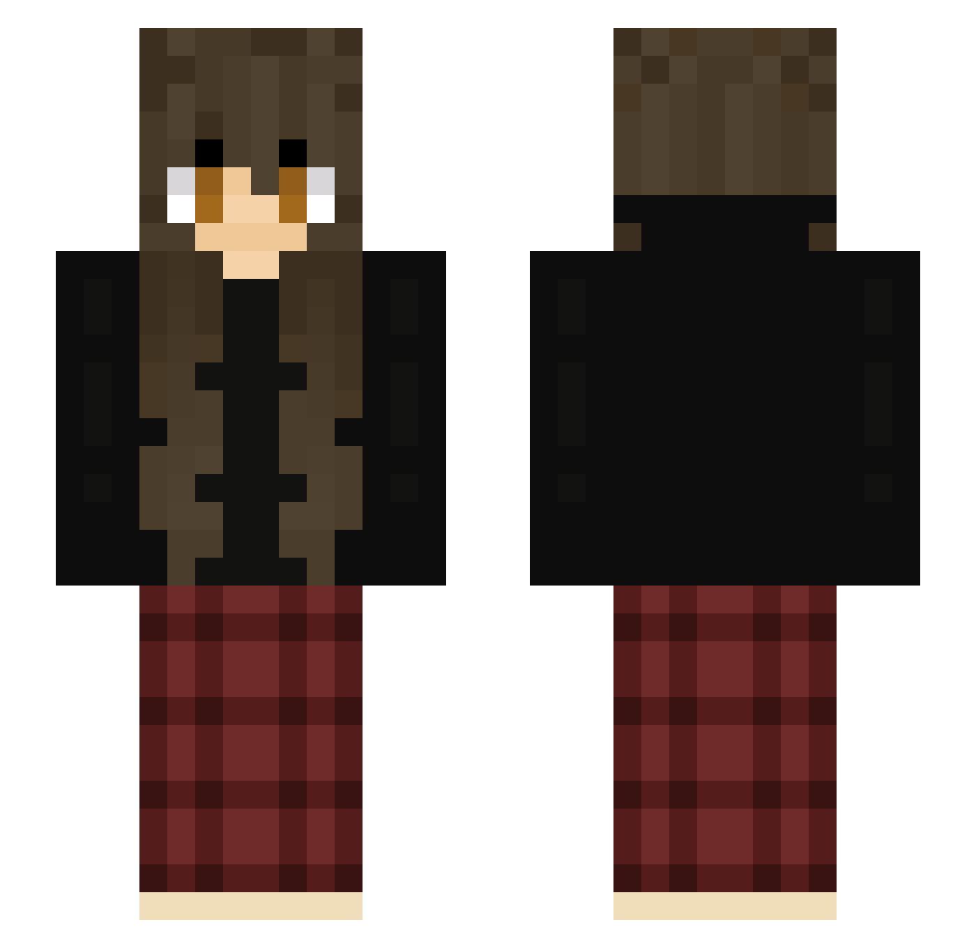Sinaylu Minecraft skin, front and back view