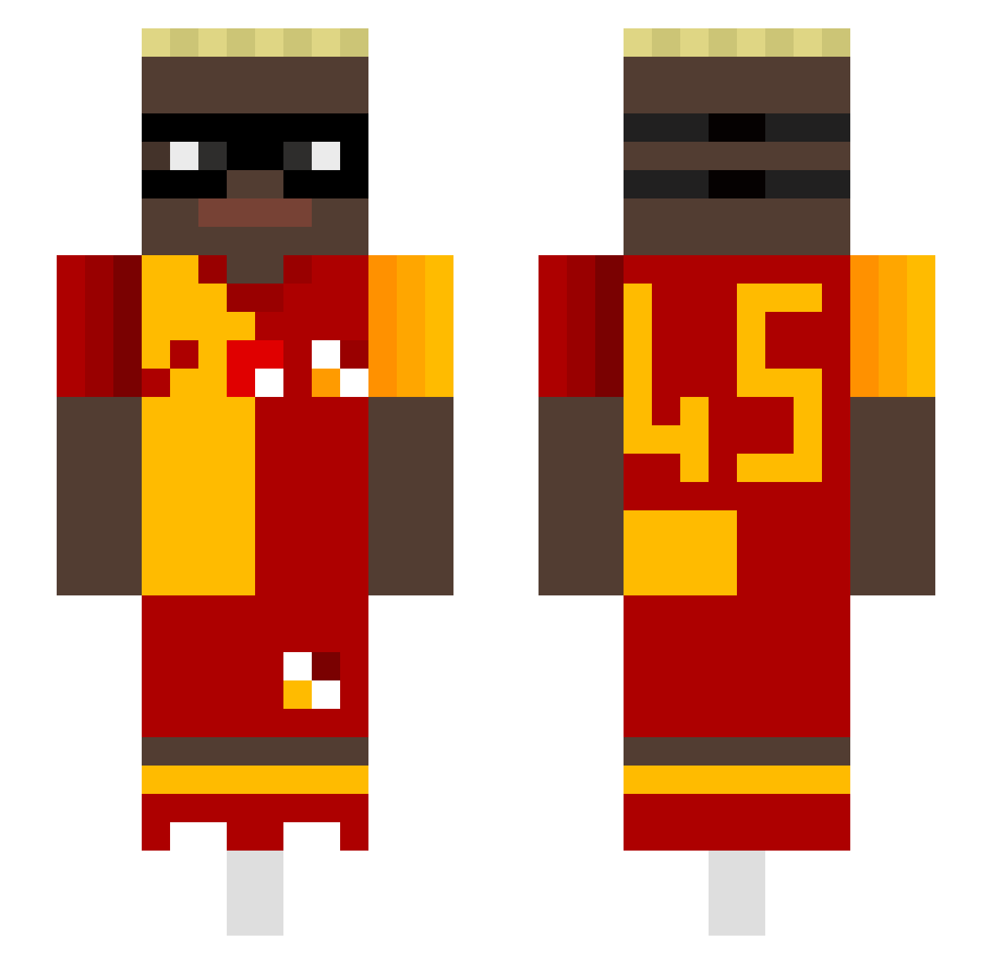 byfatih44 Minecraft skin, front and back view