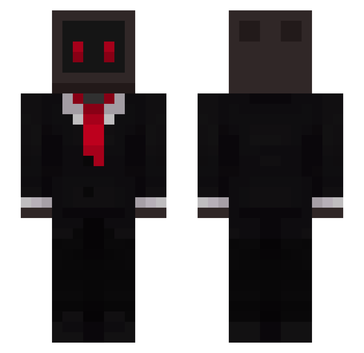 Zitronenhieb Minecraft skin, front and back view