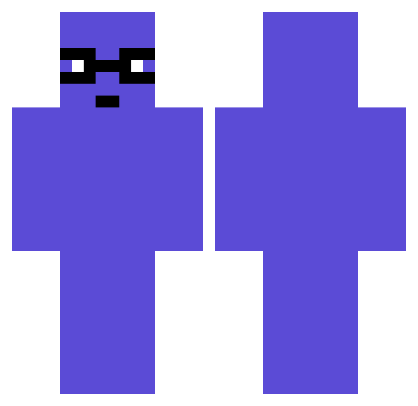 wfreghtgr2 Minecraft skin, front and back view