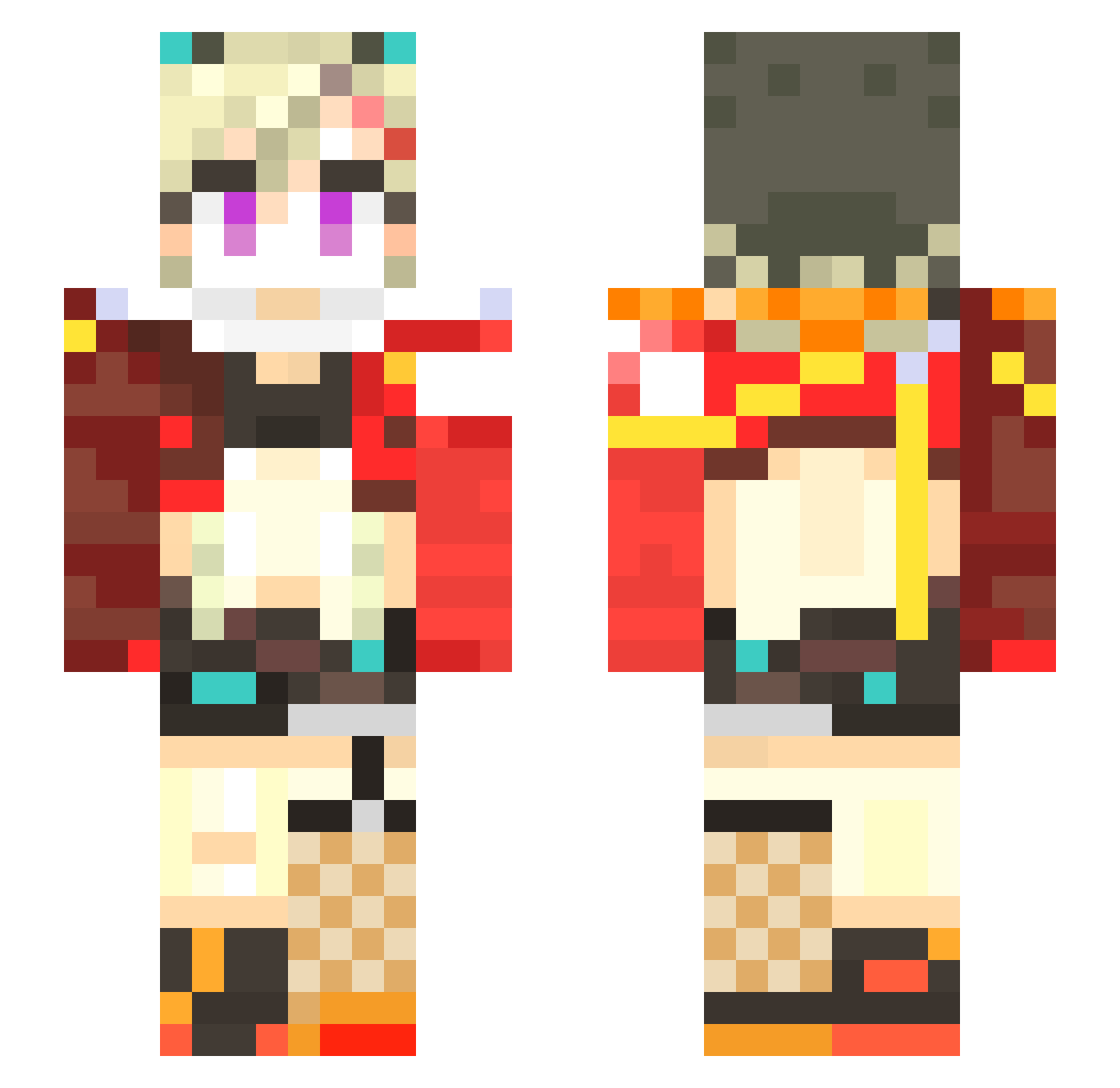 Riv_26 Minecraft skin, front and back view