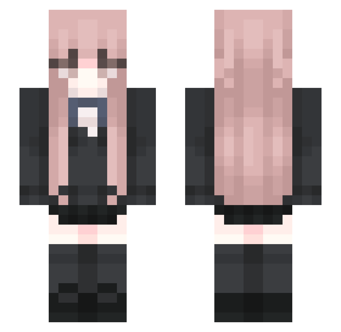 YourAmazing Minecraft skin, front and back view
