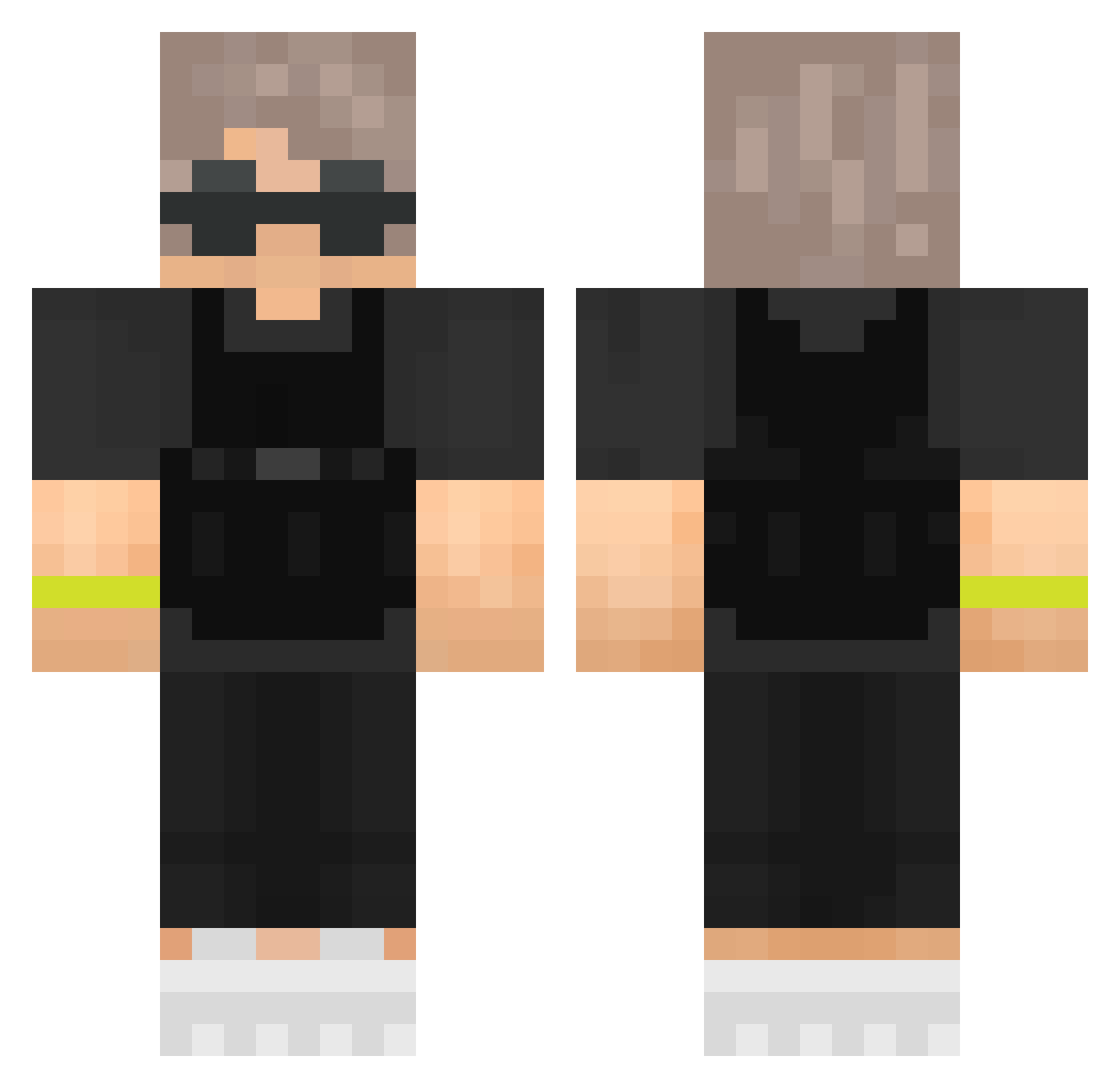 ukwo_ Minecraft skin, front and back view
