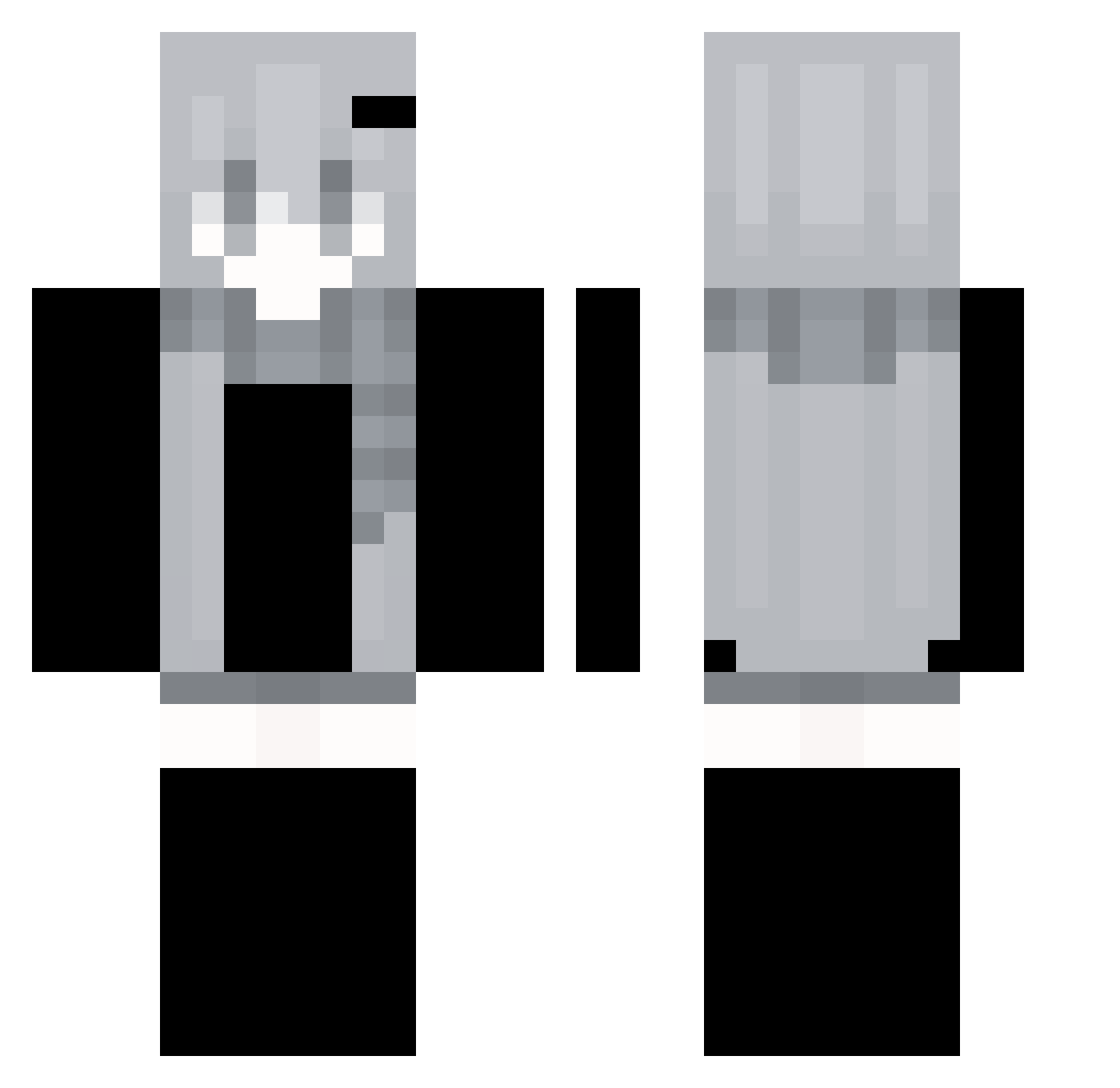 TheKipfel Minecraft skin, front and back view